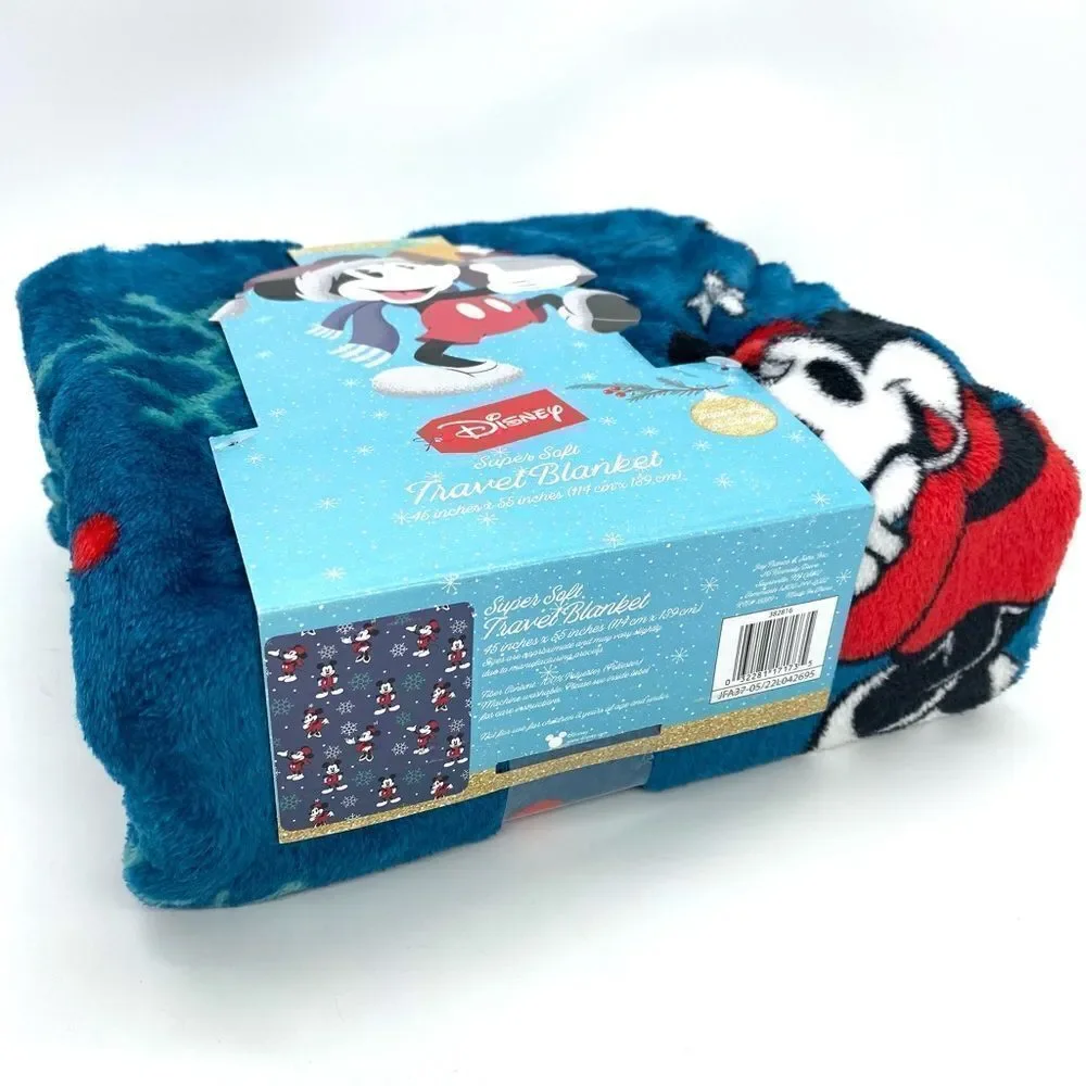 Disney Mickey Mouse Travel Blanket New
